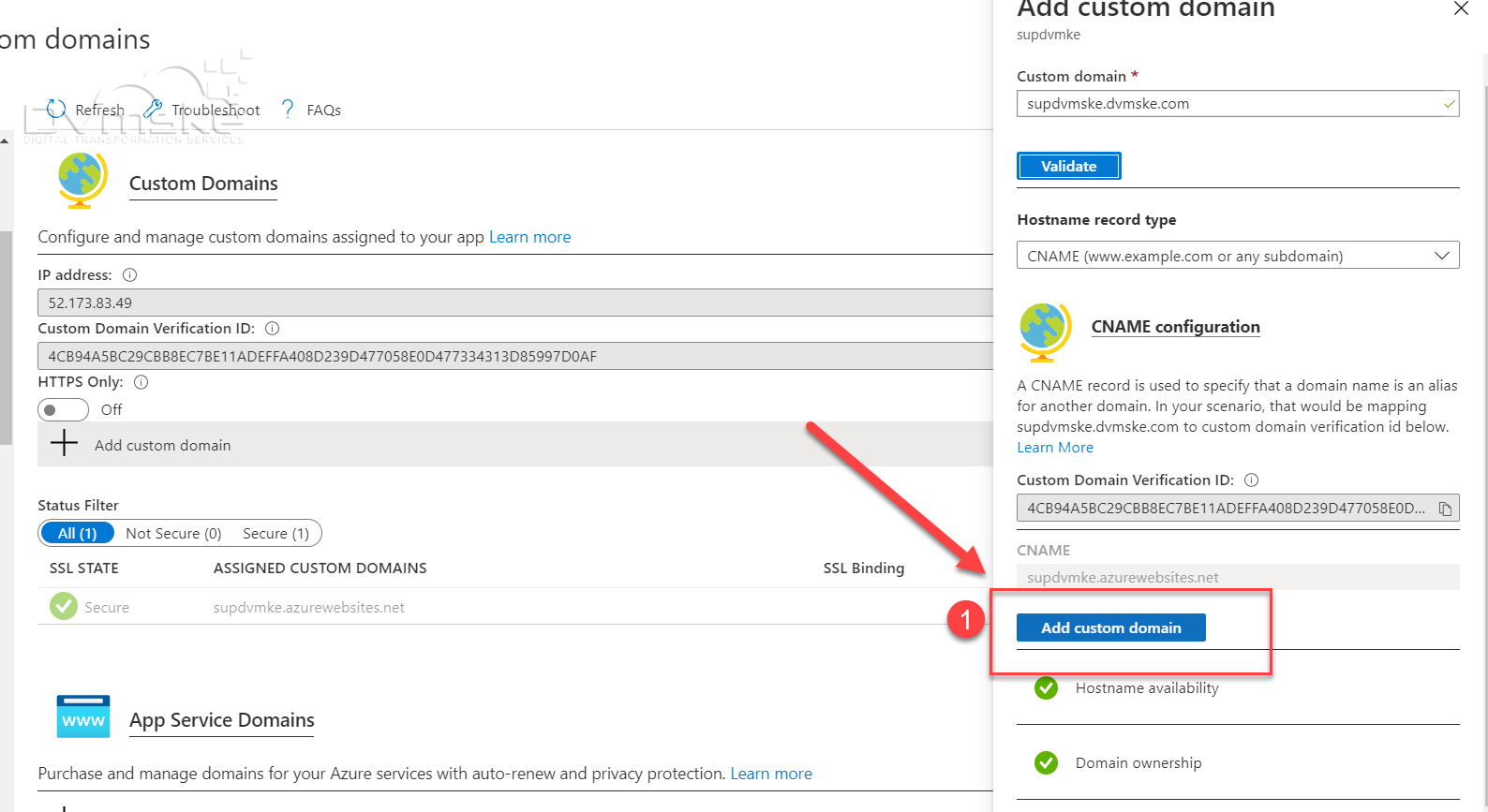 Host Website To Azure Web App Part 4 – Setup/configure Custom Domain To Azure Web App ...